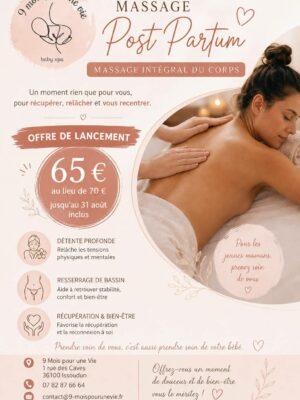 Massage post-partum à Issoudun : un moment de douceur pour prendre soin de vous après la naissance